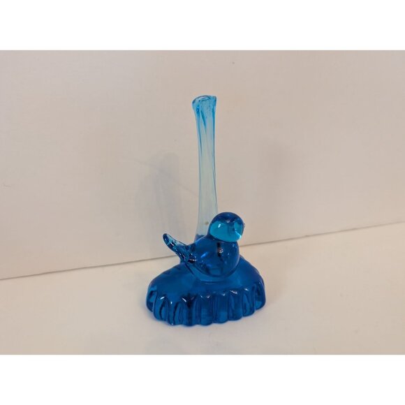 Vintage 1992 Blue Bird of Happiness Figurine With Bud Vase - Picture 2 of 6